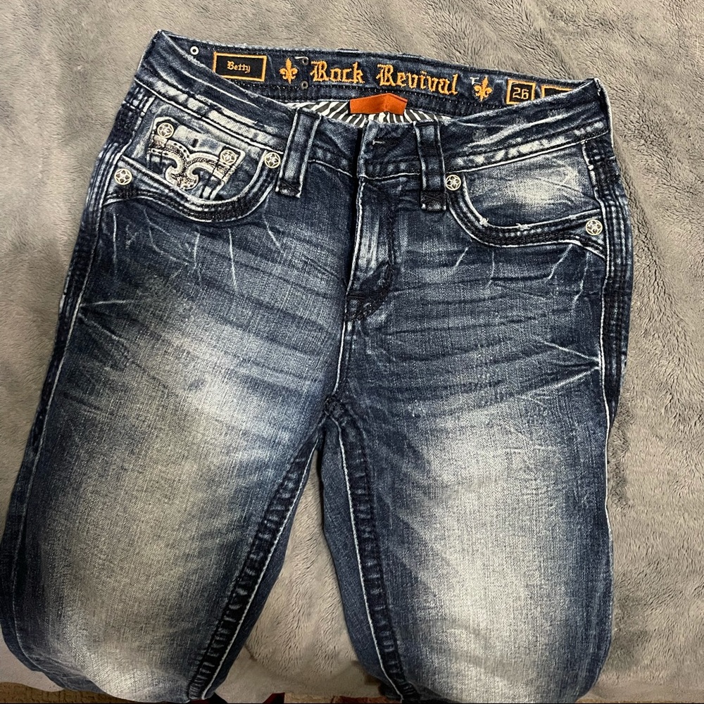 Like new rock revival jeans